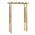 roosikaar 150 x 60 x 204 cm, immutatud puit CFE23257