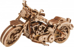 Puidust 3D-t&uuml;&uuml;pi linnaehituskomplekt mootorrattale Cruiser V-Twin, 168-osaline