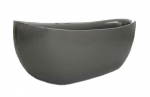 Eraldiseisev vann Gianna 170 cm grafiit, click-clack + sifoon, komposiit