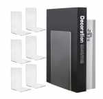 Akr&uuml;&uuml;list raamatutuged ClearStand, 3mm paksus, 18.5x12x12cm, 6-osaline komplekt