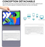 Tahvelarvuti klaviatuuri &uuml;mbris Lenovo Idea Tab Pro 12,7" &ndash; lilla