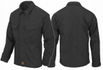 Meeste s&auml;rk Helikon Woodsman Bushcraft DuraCanvas ja StormStretch kangastega, tugevduse ja ventilatsiooniga, must