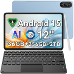 Tahvelarvuti Blackview x Gemini AI 2.0 MEGA 2 WiFi 12" 90Hz, RAM 36 GB ROM 256 GB/SD 2 TB,Android 15 WiFi 6, 9000mAh PC 2.0 Sinine + K1