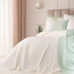 Dekoratiivne voodikate, Markizeta, 200x220 cm, valge