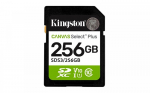 Kingston m&auml;lukaart SDXC 256GB Canvas Select Plus Gen3 150MB/s