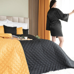 Dekoratiivne pleed, Markizeta, 220x240 cm, must