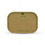 Vegware &uuml;hekordsed paberist kaaned takeaway konteineritele ilma SUP-ita 25tk, Vegware vienkartiniai popieriniai dangteliai maisto i&scaron;sine&scaron;imui skirtiems indams be SUP 25 vnt.