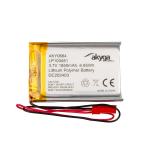 Aku Li-Po LP103451 Akyga AKY0664 3.7V / 1850mAh PCM pesa JST 2-Pin 150mm
