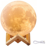 Kolme režiimiga 3D &ouml;&ouml;lamp kuuvalgus (puutetundlik)