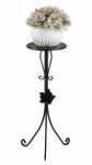 Must metallist lillepott roosiga 75 cm