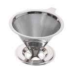 Kohvifilter roostevabast terasest Pour Over Coffee Dripper korduvkasutatav paberivaba kohvi koonusfilter koju
