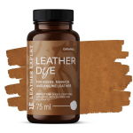 V&auml;rv mokkamoe, nubuk, aniliini karamellv&auml;rv 75ml Leather Expert Leather Dye LE-21-D75CA