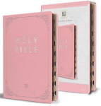 KJV Holy Bible, Giant Print Thinline Large Format, Pink Premium Imitation Leather with Ribbon Marker, Red Letter, and Thumb Index, KJV Holy Bible, Giant Print Thinline Large Format, Pink Premium Imitation Leather with Ribbon Marker, Red Letter, and T ...