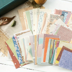 Retro Kodu Aia Dekoratiivpaber, Cottage Garden Series - Message + Cottage Garden Series - Impression