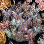Kleebised, komplekt, Night Butterfly
