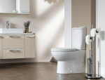 Kompaktne WC-pott 60,2 x 35 x 39 cm bideega ja kroomitud kraaniga + istmega, Creavit
