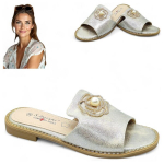 Naiste elegantsed mugavad lamedad slip-on h&otilde;bedased s.Barski flip-flops 37 38 39 39 40 41