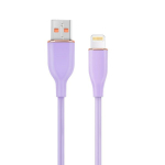 Kabelis Gembird Premium silicon USB-A Male - 8-pin Male 1.5m Violet