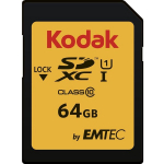 MicroSD M&auml;likaart koos Adapteriga Kodak EKMSD64GXC10K 64 GB