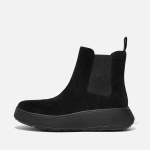 Naiste saapad Fitflop F-mode Suede Flatform Chelsea, mustad