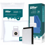 Komplekt Sillar 5 tk. tolmuimeja kotte, 7 tk. filtreid Pet&Family Aqua.