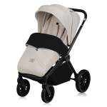K&auml;ru kuni 22 kg, suured maastikurattad, vedrustus, lamamisasend &ndash; Lionelo Mika Plus Beige Sand