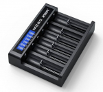 Battery charger for cylindrical Li-ion batteries 18650 Xtar MC6C