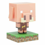 Paladone laste laualamp Minecraft Piglin Icon Light PP14431MCF, roosa/mitmev&auml;rviline