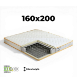 Kahepoolne madrats Simple Memory, Podrez 160x200x20 cm