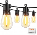 LED-v&auml;lisvalgustid, 15 m, 16 h&auml;mardusastet, S14 Edison, pistik&uuml;hendusega, aia/terrassi jaoks