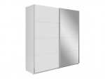 Riidekapp BRW Eleven, 181x62x197 cm, valge