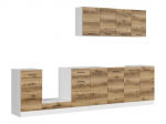 9-osaline k&ouml;&ouml;gim&ouml;&ouml;blikomplekt BRW Junona Line, 300 cm, pruun