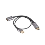 HDMI kuni DisplayPort adapter - LANBERG - 4K - 20CM - Must - 3-aastane garantii