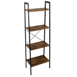 Raamaturiiul, Begryf, 138x56x34 cm, tumepruun, industriaalstiilis