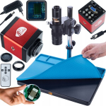 Mikroskoopikomplekt Rosfix Earth Pro MCEP-0.5X &ndash; 2MP HDMI/VGA kaamera, Suurendus 7&ndash;45x, Silikoonmatt 380x260mm