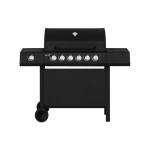 Gaasigrill Mustang 6+1 641018, 53x139x114 cm, must