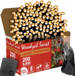 Happy people andy hubased j&otilde;ulu 200LED tuled, 13,5 m, soe valge