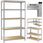 Metallist hoiuriiul Legger, 5 riiulit, 875 kg, 180x90x40 cm