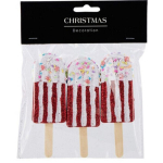 J&otilde;ulupuu m&auml;nguasjad, plast, 11,5 cm, 3tk