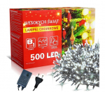 Airi J&otilde;ulutuled 500 LED J&otilde;ulu valgusketid LED 500, 34 meetrit k&uuml;lm valge valgus