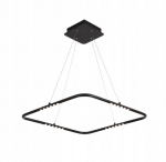 Optiq Led lagi 60x60cm - kaasaegne disain, must v&auml;rv
