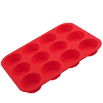 Silicone muffin tins 12 pcs. DR.OETKER, red