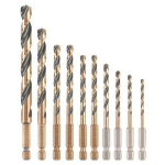 Metalli puuriterade komplekt DeWalt DT20620-QZ, 10 osa