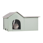 Kassimaja soojendusega matiga Vevor JUYI U6-O, 67 &times; 56 &times; 41 cm, roheline