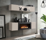 Biokaminaga sektsioon Asm Fly N3, beež