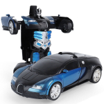 Transformeeritav kaugjuhitav auto-robot 2 in 1 koos 360&deg; triivifunktsiooniga (sinine)