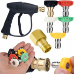 Komplekt Rosfix 5 D&uuml;si + Pihustusp&uuml;stol &ndash; 300 Bar, Kiir&uuml;hendus 22 mm, Asendusosa Karcher jaoks