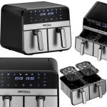 Kahe kambriga rasvavaba frit&uuml;&uuml;r Airfryer 9l 2500W +LCD KD4180