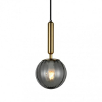 ITALUX Ravena rippvalgusti E27 LED integreeritud 1x5W messing/suits PND-2324-1 BRO+SG