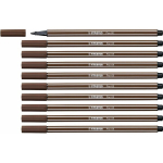 Joonistusmarker - PEN - 68 - Keskmine teravik 1 mm - Pruun v&auml;rv - Veep&otilde;hine tint